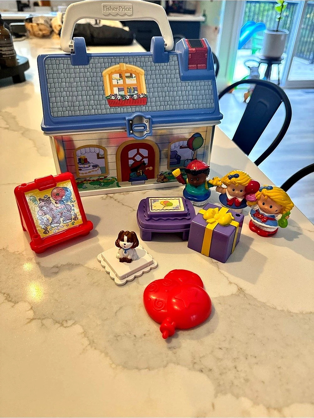 Vintage Little People Happy Birthday Set